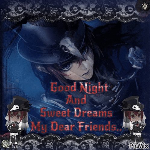 a good night and sweet dreams my dear friends greeting card