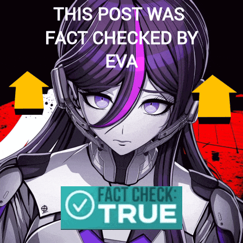 a poster that says this post was fact checked by eva and has a picture of a girl