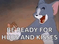 Tom And Jerry Kisses GIF - Tom And Jerry Kisses Hugs GIFs