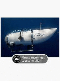 a picture of a remote control submarine in the ocean .