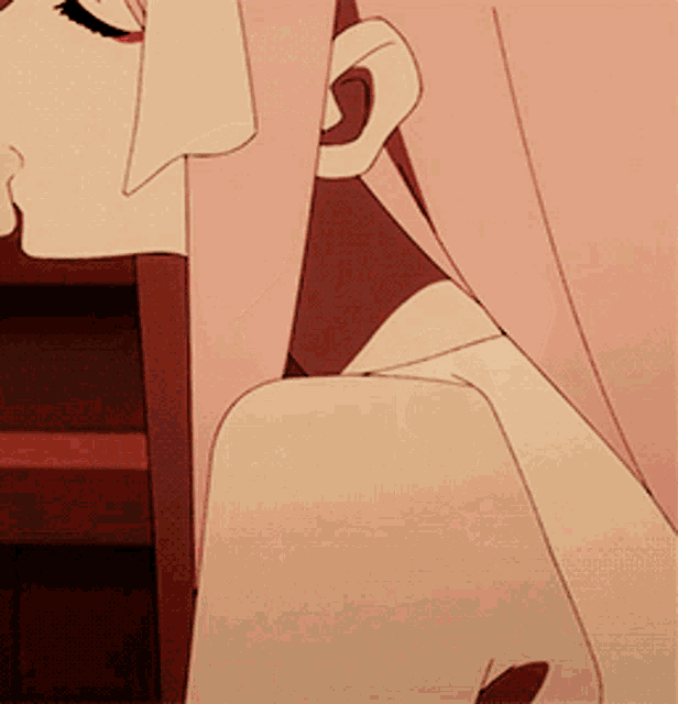 a close up of a person 's face in a cartoon