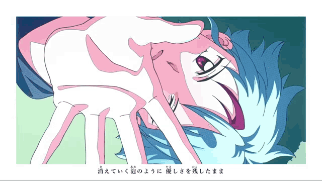 two anime girls are reaching out towards the camera