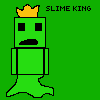 a pixel art drawing of a slime king