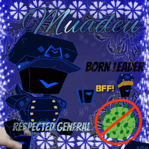 a poster with a robot and the words born leader bff