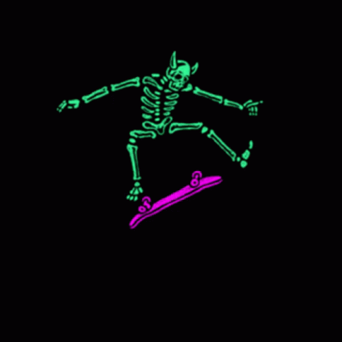 Skeleton Skate GIF - Skeleton Skate Board GIFs