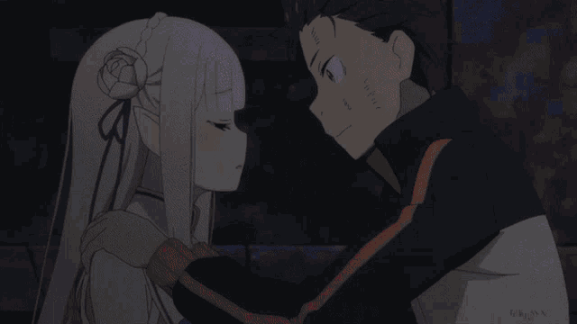 Rezero Emilia GIF - Rezero Emilia Subaru GIFs