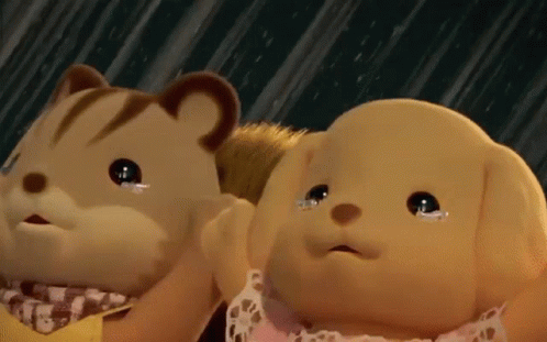 Scared Sylvanian Families GIF - Scared Sylvanian Families Crying GIFs