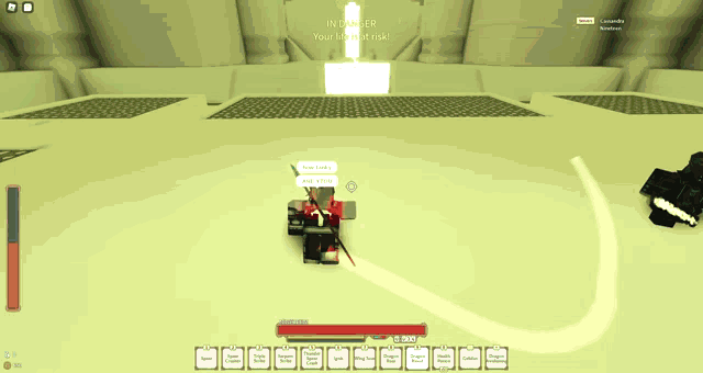 a screenshot of a video game shows a character with a sword and the words " new york " on the screen