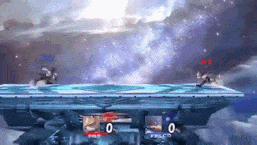 a video game is being played with the numbers 0 and 0 on the bottom