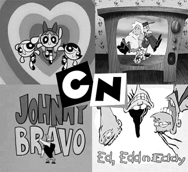 a collage of cartoons including johnny bravo ed edd n eddy