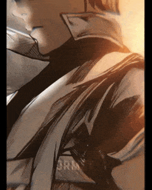 a close up of a person 's torso with the word drm on the bottom