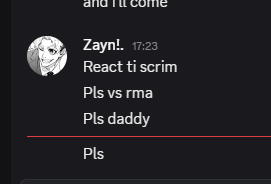 a screenshot of a text message between zayn and someone else