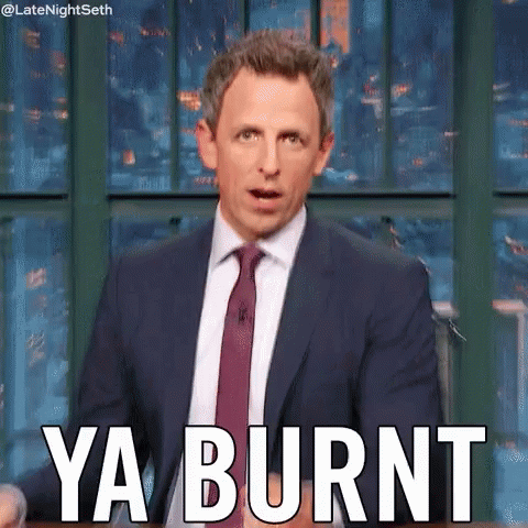 Seth Meyers Ya Burnt GIF - Seth Meyers Ya Burnt GIFs
