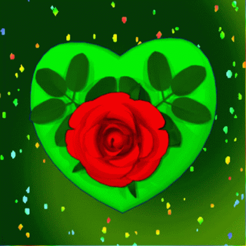 Green Heart Nature Heart GIF - Green Heart Nature Heart Heart GIFs
