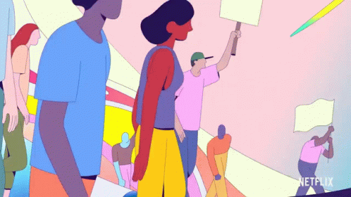 Marching Forward We The People GIF - Marching Forward We The People Vote For Change GIFs