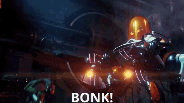 a video game scene with the words bonk on the bottom