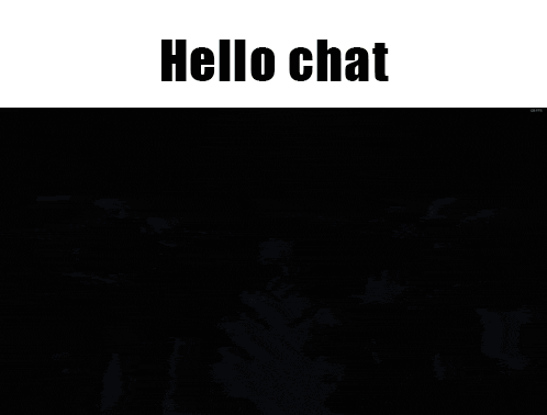 a screenshot of a video game with the words hello chat