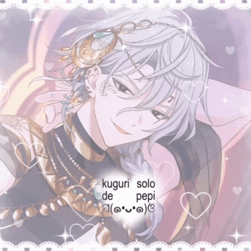 a drawing of a man with the words kuguri solo de pepi