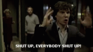 Benedict Cumberbatch Shut Up GIF - Benedict Cumberbatch Shut Up Sherlocked GIFs