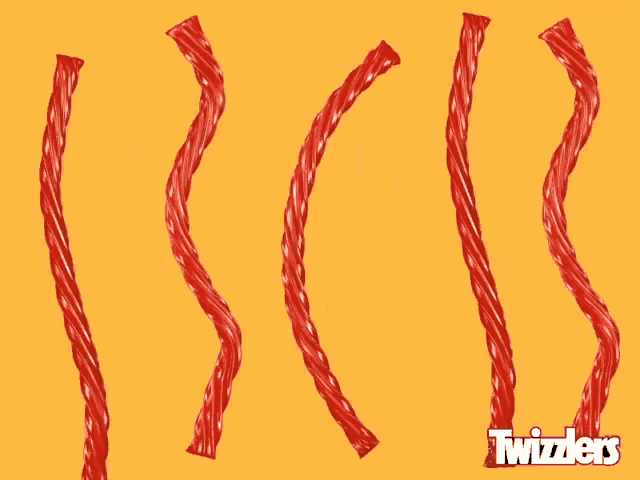 an advertisement for twizzlers that says dance party on it