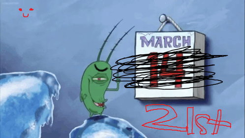 March 21 March 14 GIF - March 21 March 14 The Day Krabs Frys GIFs