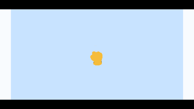 a yellow hand is making a middle finger gesture on a blue background