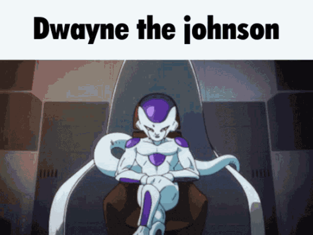 Frieza Dwayne Johnson GIF - Frieza Dwayne Johnson The Rock GIFs