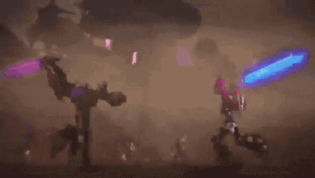 a purple and pink background with a light coming out of the middle