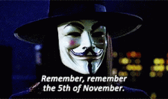 Remember Remember V For Vendetta GIF - Remember Remember V For Vendetta Happy Guy Fawkes Day GIFs