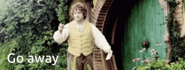 Go Away Bilbo GIF - Go Away Bilbo Go On GIFs