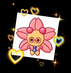 a cartoon drawing of a flower with a tie and glasses
