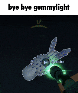 a picture of a gummy light with the words bye bye gummylight below it