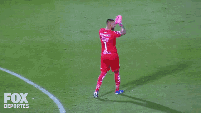 a soccer game is being shown on the fox deportes channel