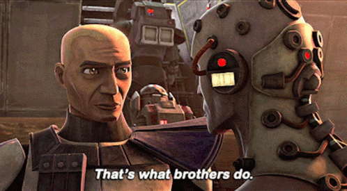 Star Wars Captain Rex GIF - Star Wars Captain Rex Thats What Brothers Do GIFs