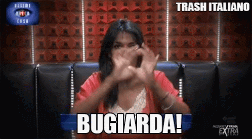Trash Italiano Bugiarda GIF - Trash Italiano Bugiarda Aida Nizar GIFs