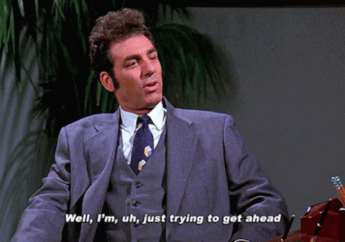 Seinfeld Kramer GIF - Seinfeld Kramer Getting Ahead GIFs