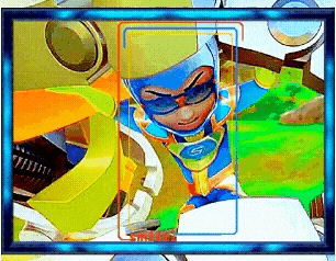 a cartoon of a boy in a blue superhero costume