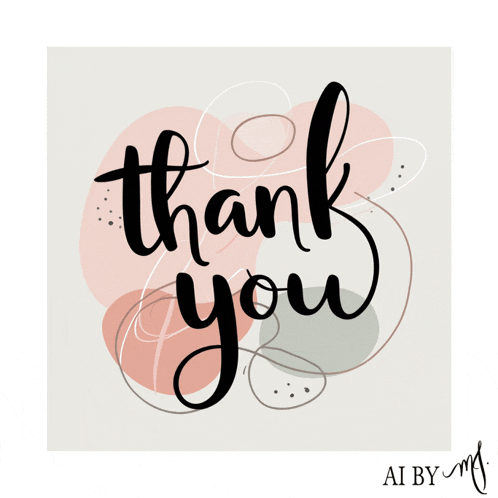 a thank you card by ai by m.