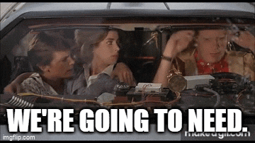a group of people sitting in a car with the words we 're going to need
