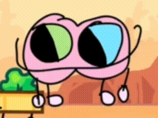 a cartoon character with a pair of sunglasses on .
