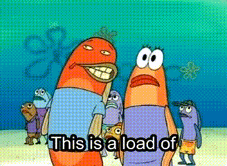 a group of cartoon characters standing next to each other with the words this is a load of on the bottom