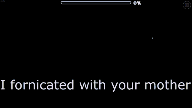 a screen shot of a video game with the words performed with your mother
