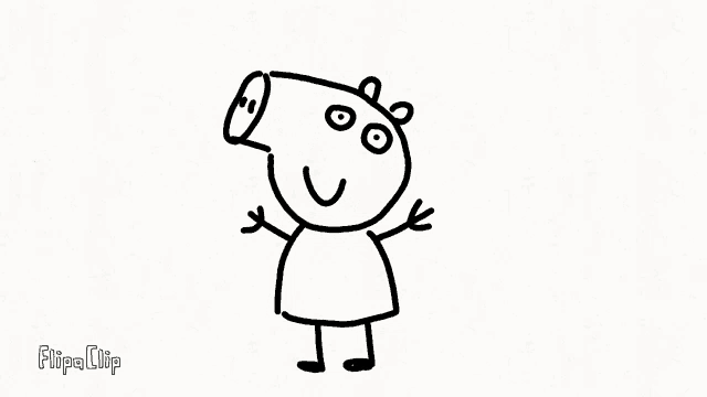 a black and white drawing of a cartoon character with curly hair and a big eye .