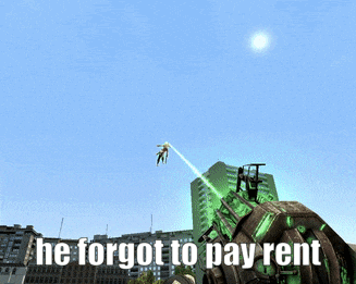 a video game says he forgot to pay rent on the screen