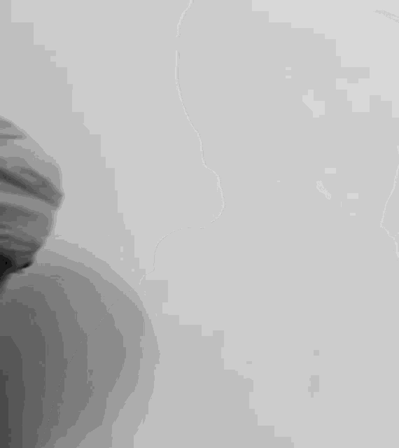 a black and white photo of a person wearing a turban .