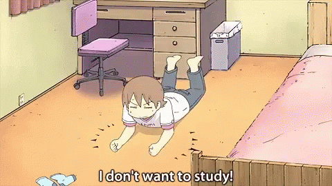 Anime I Dont Want To Study GIF - Anime I Dont Want To Study GIFs