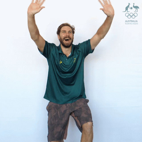 Hi There Ryhs Howden GIF - Hi There Ryhs Howden Australian Olympic Committee GIFs