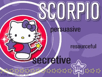 Scorpio Hello Kitty GIF - Scorpio Hello Kitty Scorpio Traitsn GIFs