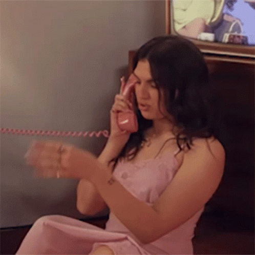 Talking On The Phone Mae Muller GIF - Talking On The Phone Mae Muller Better Days Song GIFs