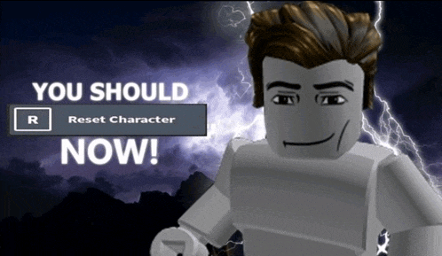 a cartoon character with the words " you should now " above him